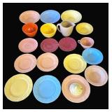 Lot of vintage USA ceramic dishes