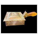 Vintage copper crumb catcher