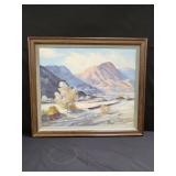 M . Bonnes landscape oil on board