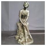 Antique signed L. Hayman and dated 1912 bronze