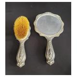 Vintage German silver plate Art Nouveau vanity set