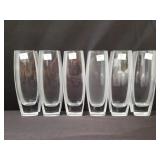 Group of Crystal Corba glass vases made in Italy