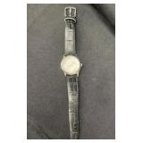 Bulova watch with leather band