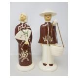 Pair of vintage Hedi Schoop asian figurines