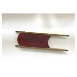 Antique wood racing sled wall mount