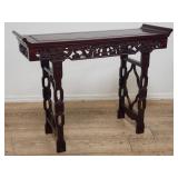 Chinese carved wood altar table