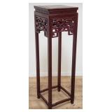 Chinese carved rosewood plant stand