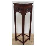 Shanghai China carved rosewood plant stand