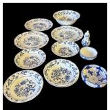 Lot of Japanese Blue Danube ceramic dishes