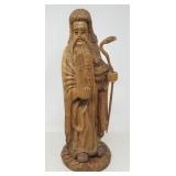 Carved wood religious statue