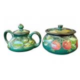 Pair of vintage Sasha Brastoff ceramic pottery