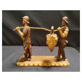 Carved wood religious figure