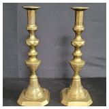 Pair of vintage brass candlesticks