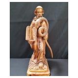 Carved wood moses sculpture