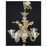 Murano hand blown glass chandelier