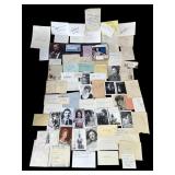 Lot of vintage autographs