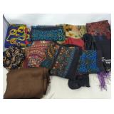 Group of scarves