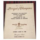 First Annual Rare 1980 World Boxing Hall Of Fame