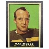 1961 Topps #42 Max McGee Football Card.