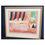 Pencil signed Guiramand and numbered lithograph