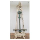 Vintage carved wood easel