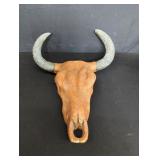 Ceramic bull skull wall decoration
