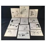 Al Hirschfeld movie lithograph prints on card