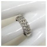 14k gold and diamond ring