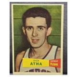 1957 Topps #14 Dick Atha Basketball Card.  The