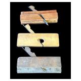 Lot of vintage woodworking plane tools