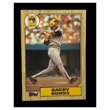 1987 Topps Barry Bonds rookie card