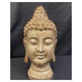 Vintage large stoneware Buddha bust