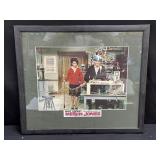 Framed vintage lobby card for "The Misadventures