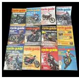 Lot of vintage 1977 Cycle Guide magazines