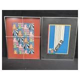 Pair of framed Peter Max prints