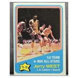 1972-73 Topps #164 Jerry West Basketball Card.