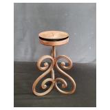 Metal candlestick holder
