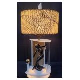 1950s Moss Lightning Company acrylic table lamp