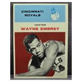 1961 Fleer #12 Wayne Embry Rookie RC Basketball