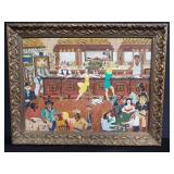 Signed Bec oil painting on board