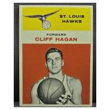 1961 Fleer #18 Cliff Hagan Basketball Card.
