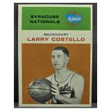 1961-62 Fleer #9 Larry Costello Basketball Card.