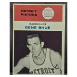 1961 Fleer #41 Gene Shue Basketball Card.