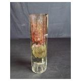 Vintage art glass bud vase / candlestick