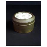 Brass and ceramic trinket box