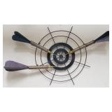 Curtis Jere dartboard metal wall sculpture