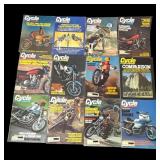 Lot of vintage 1976 Cycle magazines