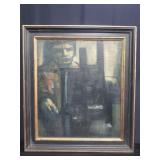 Vintage Signed Vernon Tong oil painting on canvas