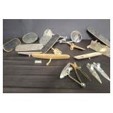 Box of vintage rear view & side mirrors