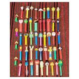49 PEZ dispensers: some vintage, Disney, WB,